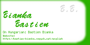 bianka bastien business card